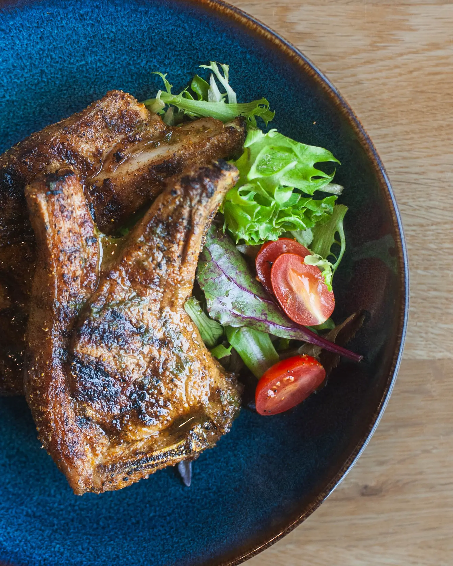 Grilled chicken with a fresh salad